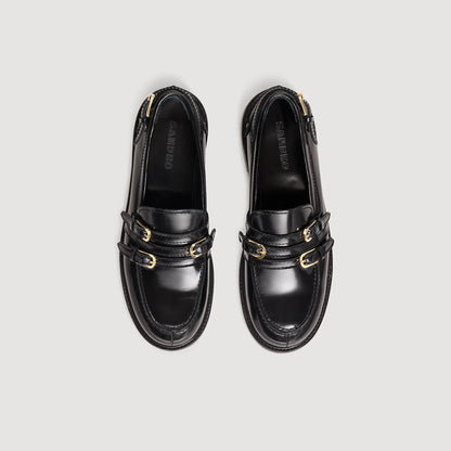 Buckle Loafers Black