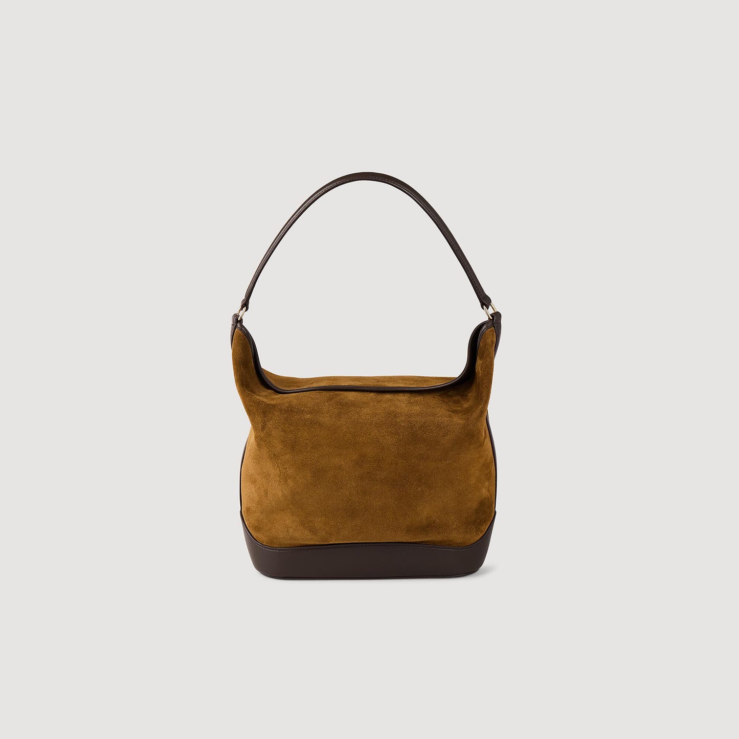 Suede And Leather Bucket Bag Tangoso Camel