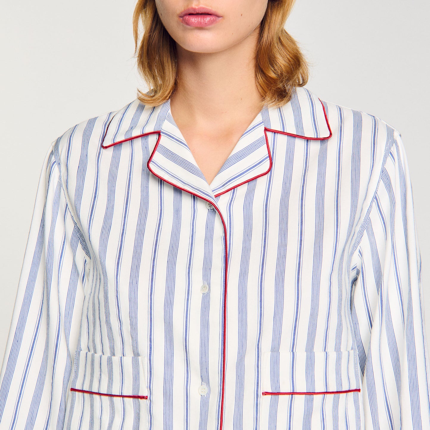 Striped Shirt Blue / Ecru