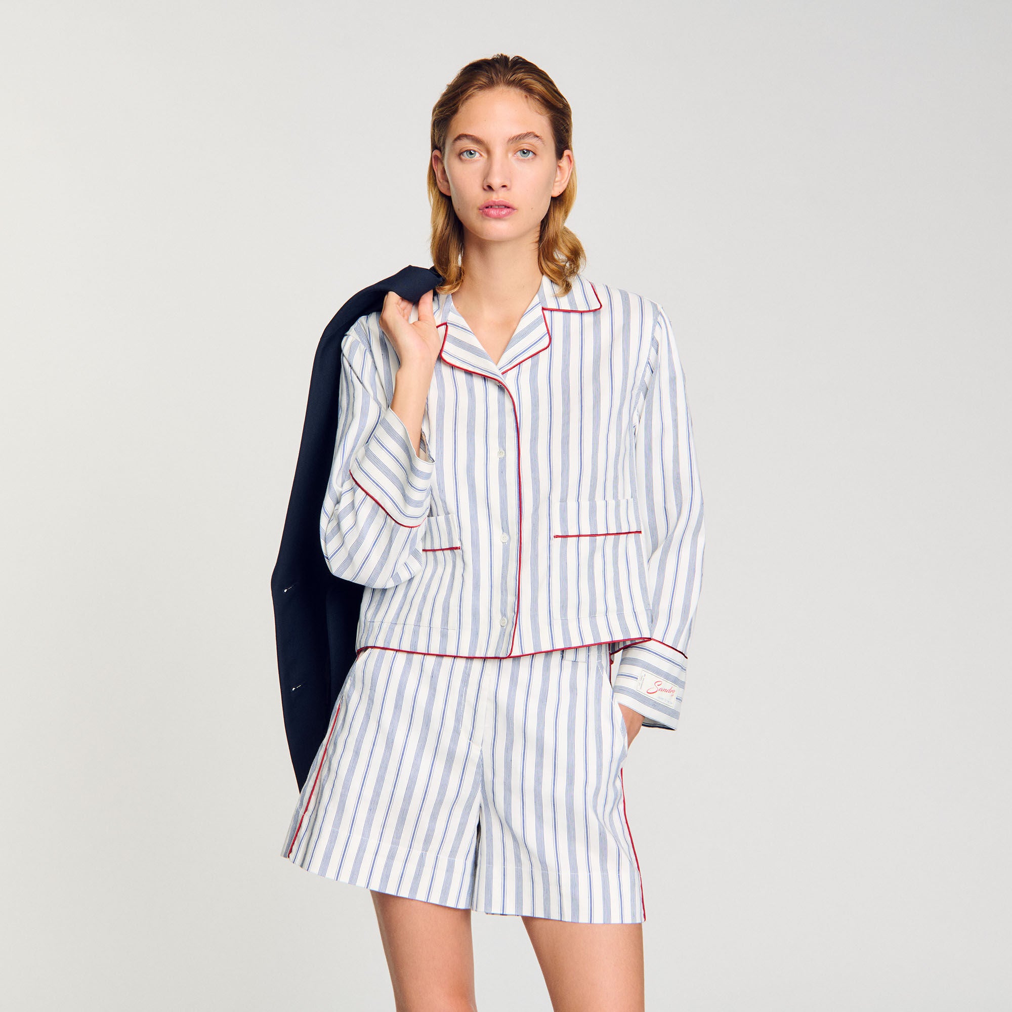 Striped Shirt Blue / Ecru