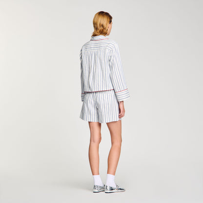 Striped Shirt Blue / Ecru