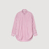 Striped Rhinestone Shirt Pink