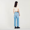 Low-Rise Straight-Leg Jeans Blue Jean