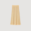 Gold Long Decorative Knit Skirt