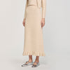 Decorative Knit  Skirt Beige