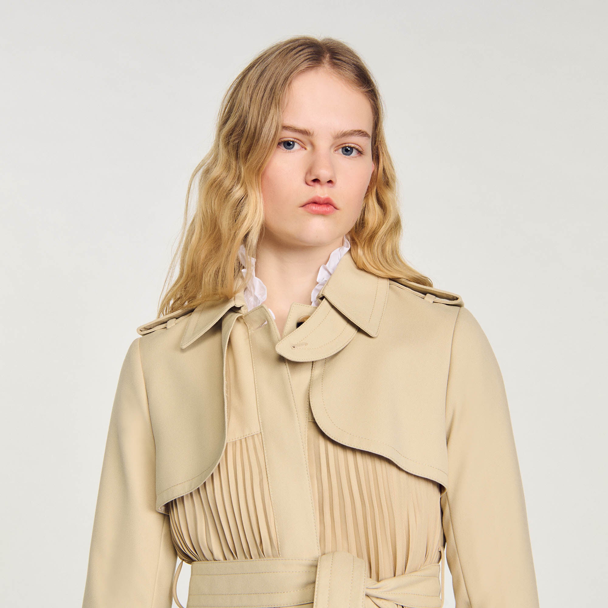 Sandro Paris deals Trench Coat with Belt