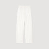 Jacquard Bow Trousers White