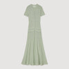 Vert Amande Knit Maxi Dress