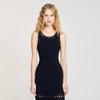 Fringed Knit Dress Black