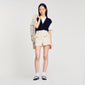 Cam Decorative Tweed Shorts Ecru / Lurex