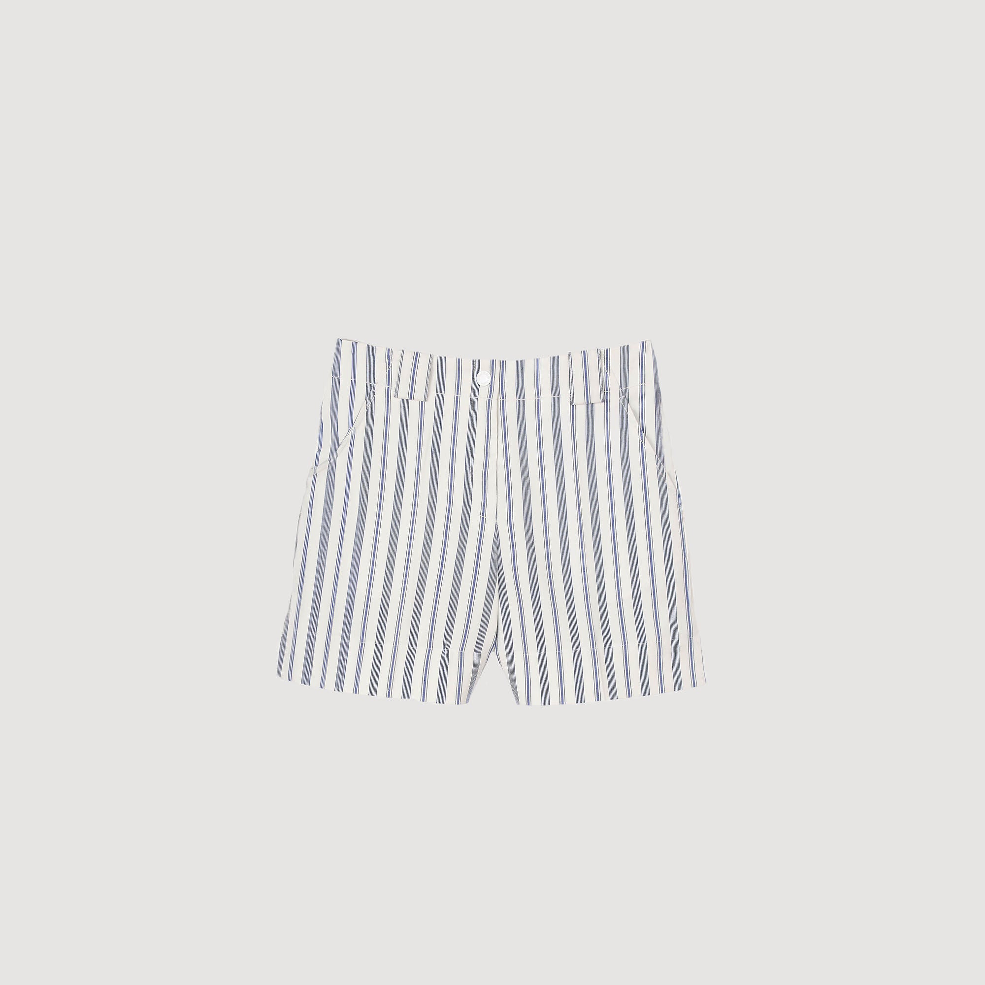 Striped Shorts Blue / Ecru