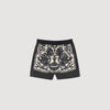 Floral Print Shorts Ecru / Black