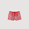 Red / White Bandana Print Shorts