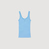 Ribbed Vest Top Blue