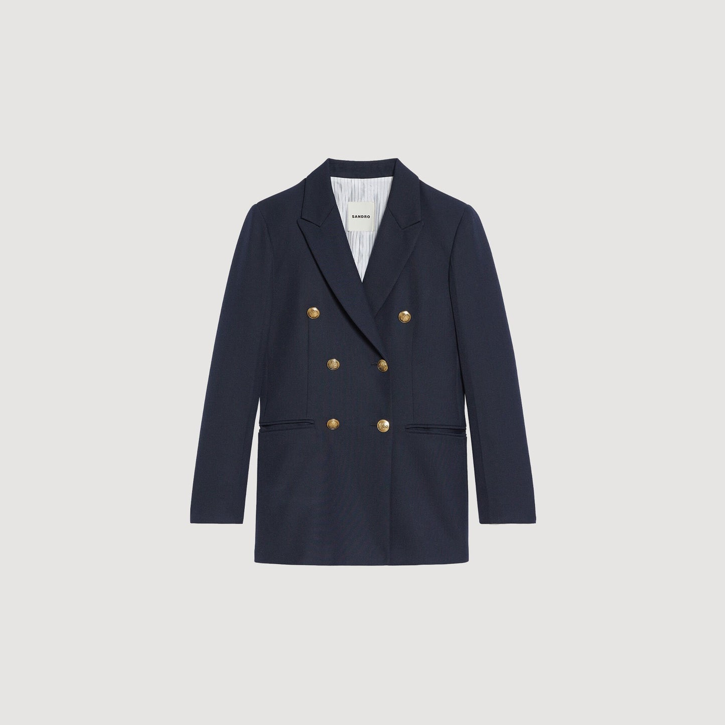 Double-Breasted Suit Jacket Navy Blue