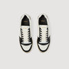 Low-Top Leather Trainers White And Black