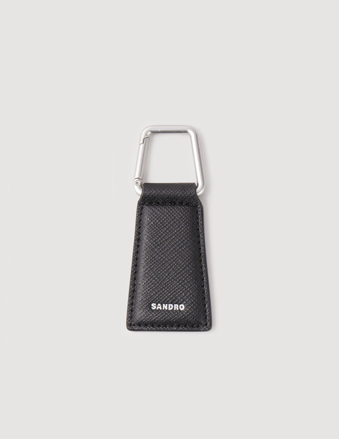 Leather Key Ring Black