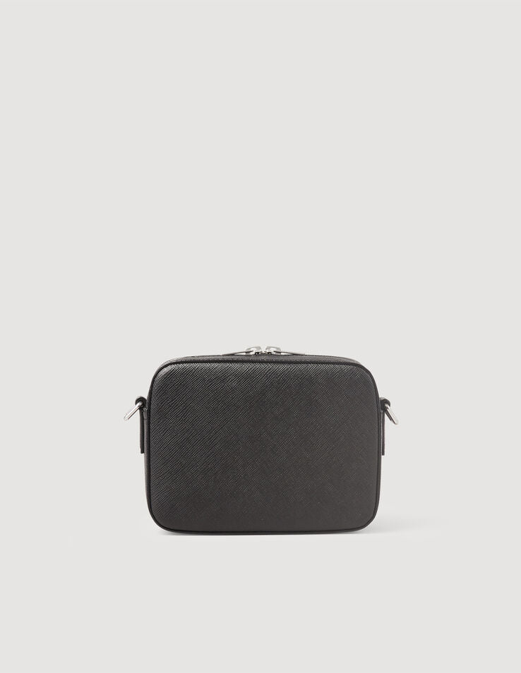 Small Saffiano Leather Bag Black