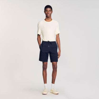 Cotton Shorts Midnight Blue