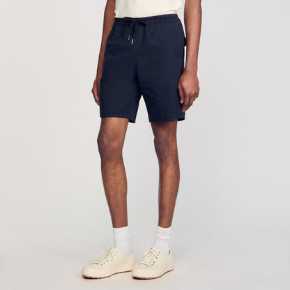 Cotton Shorts Midnight Blue