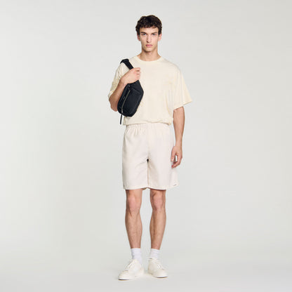 Technical Fabric Bermuda Shorts Ivory