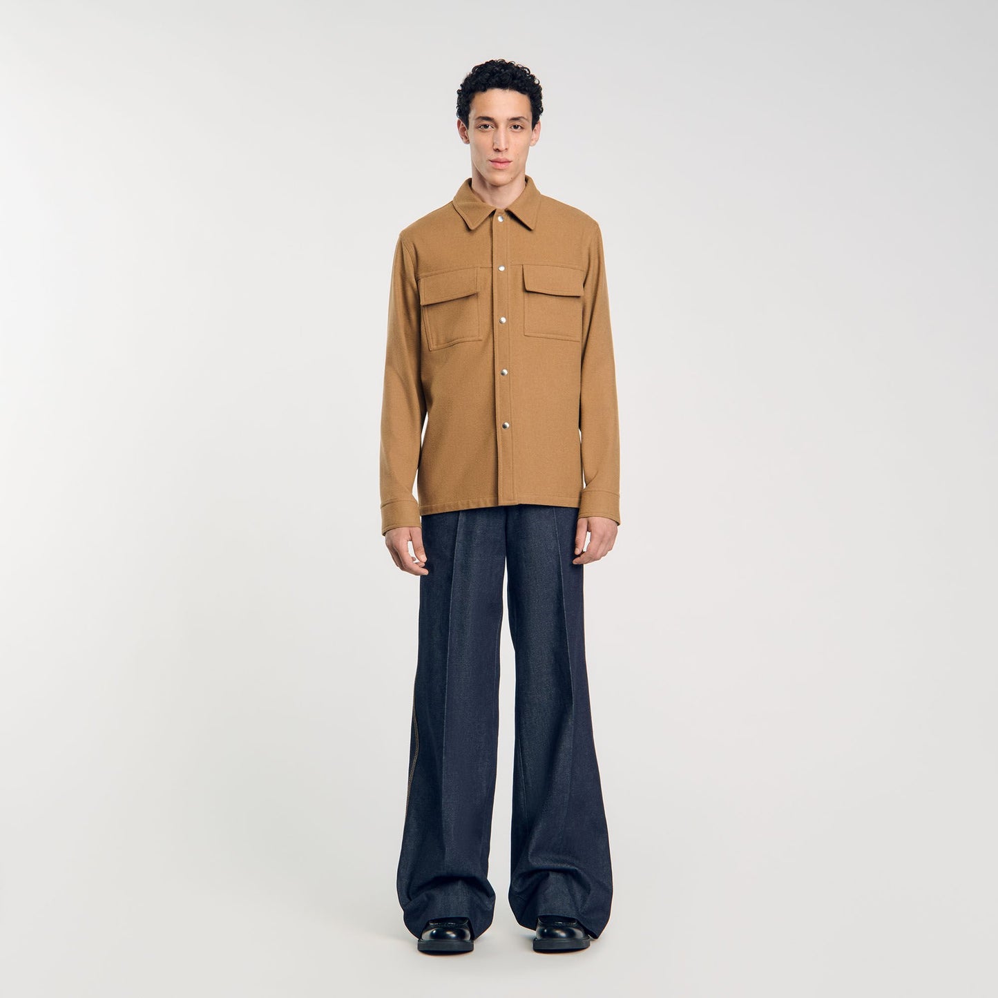 Overshirt Wool Camel