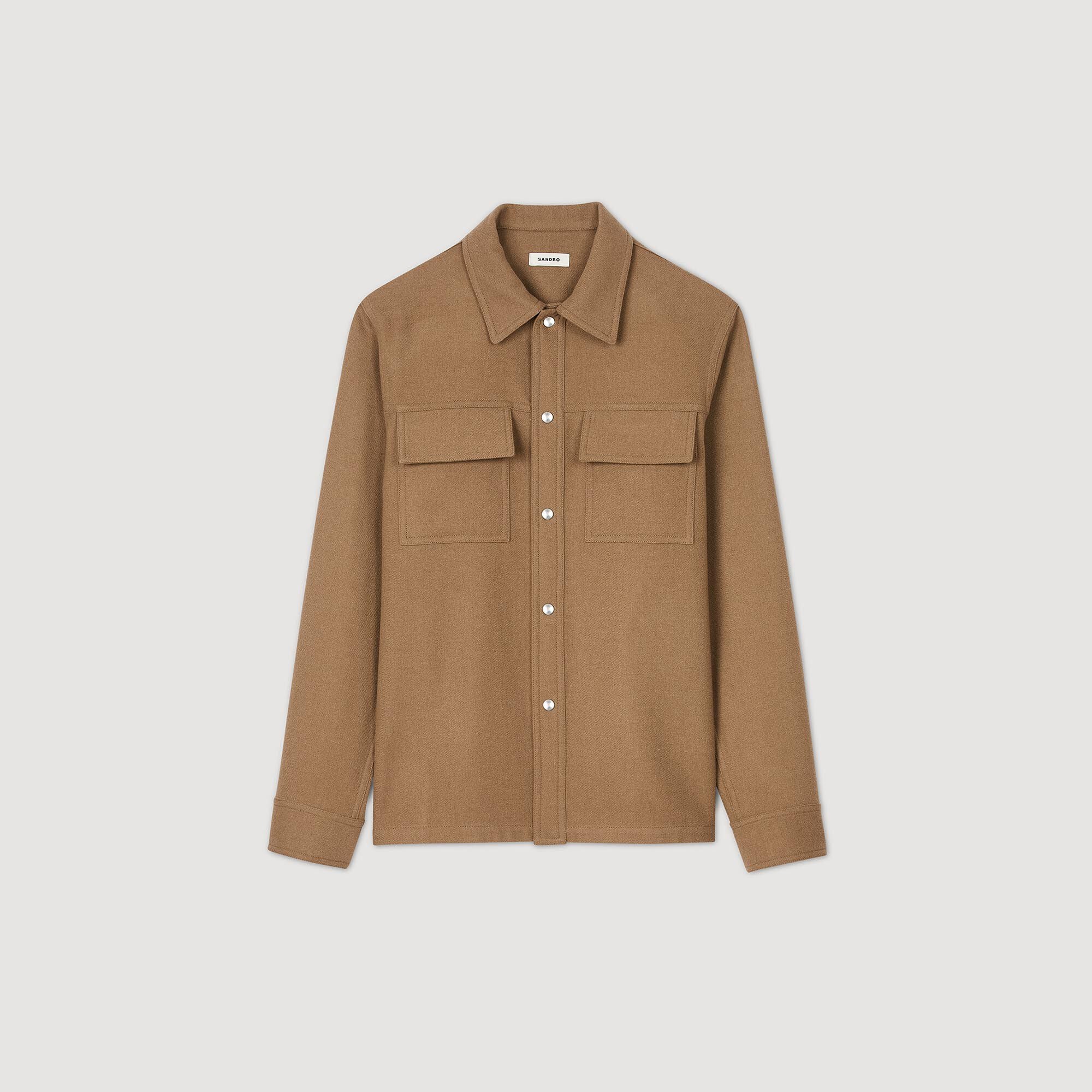 Overshirt Wool Camel