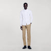 Fitted Stretch Cotton Shirt White