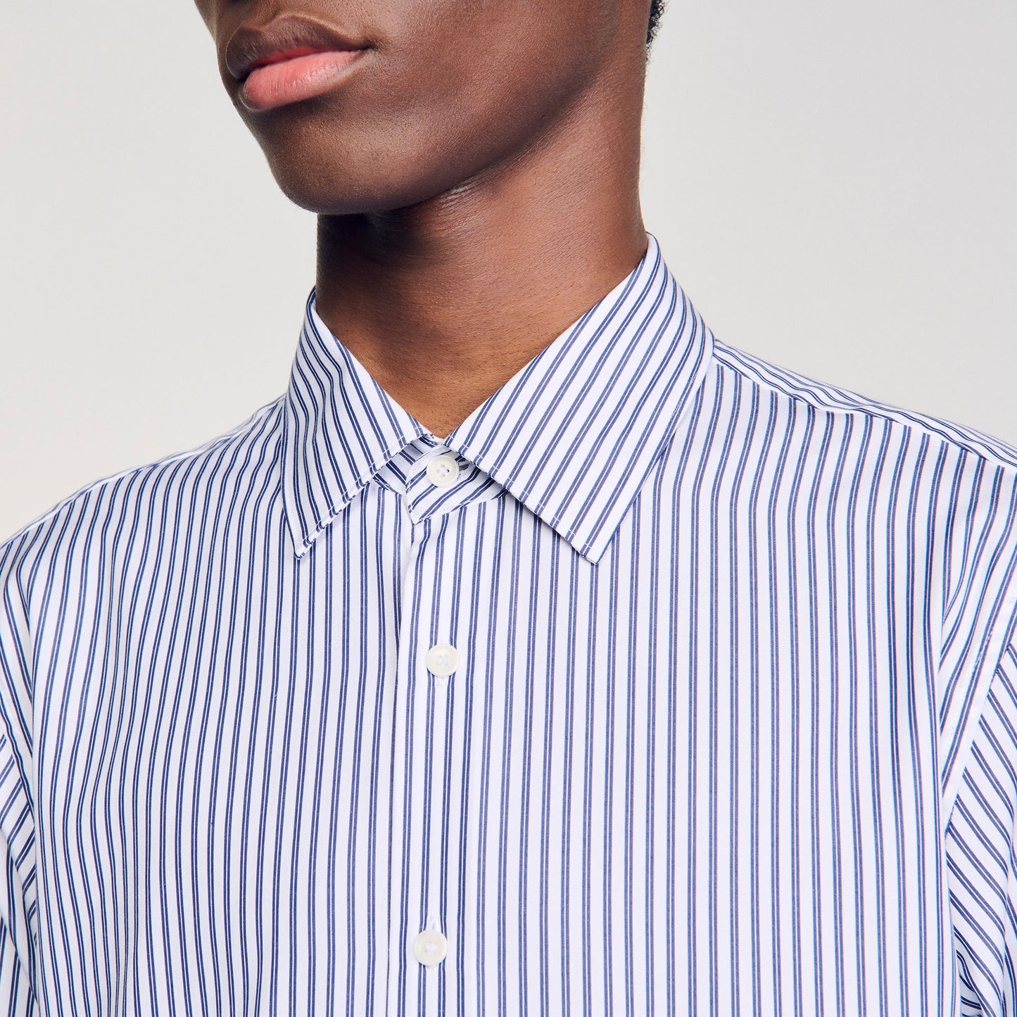 Striped Shirt Midnight Blue