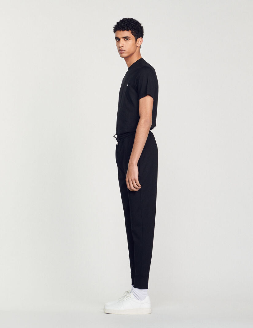 Knitted Jogging Bottoms Black