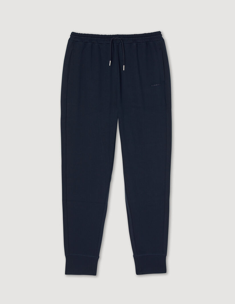 Knitted Jogging Bottoms Navy Blue