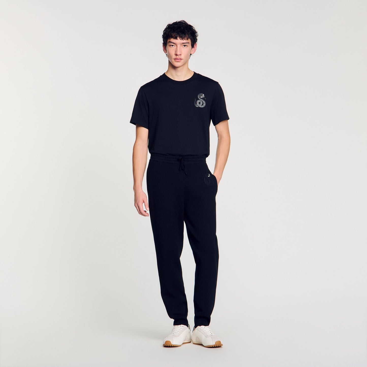 Snake jogging pants Black