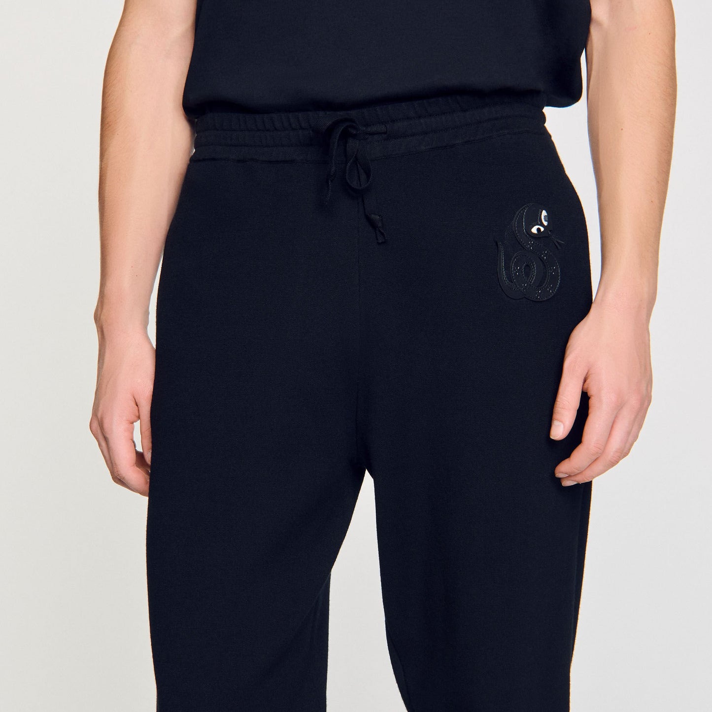 Snake jogging pants Black