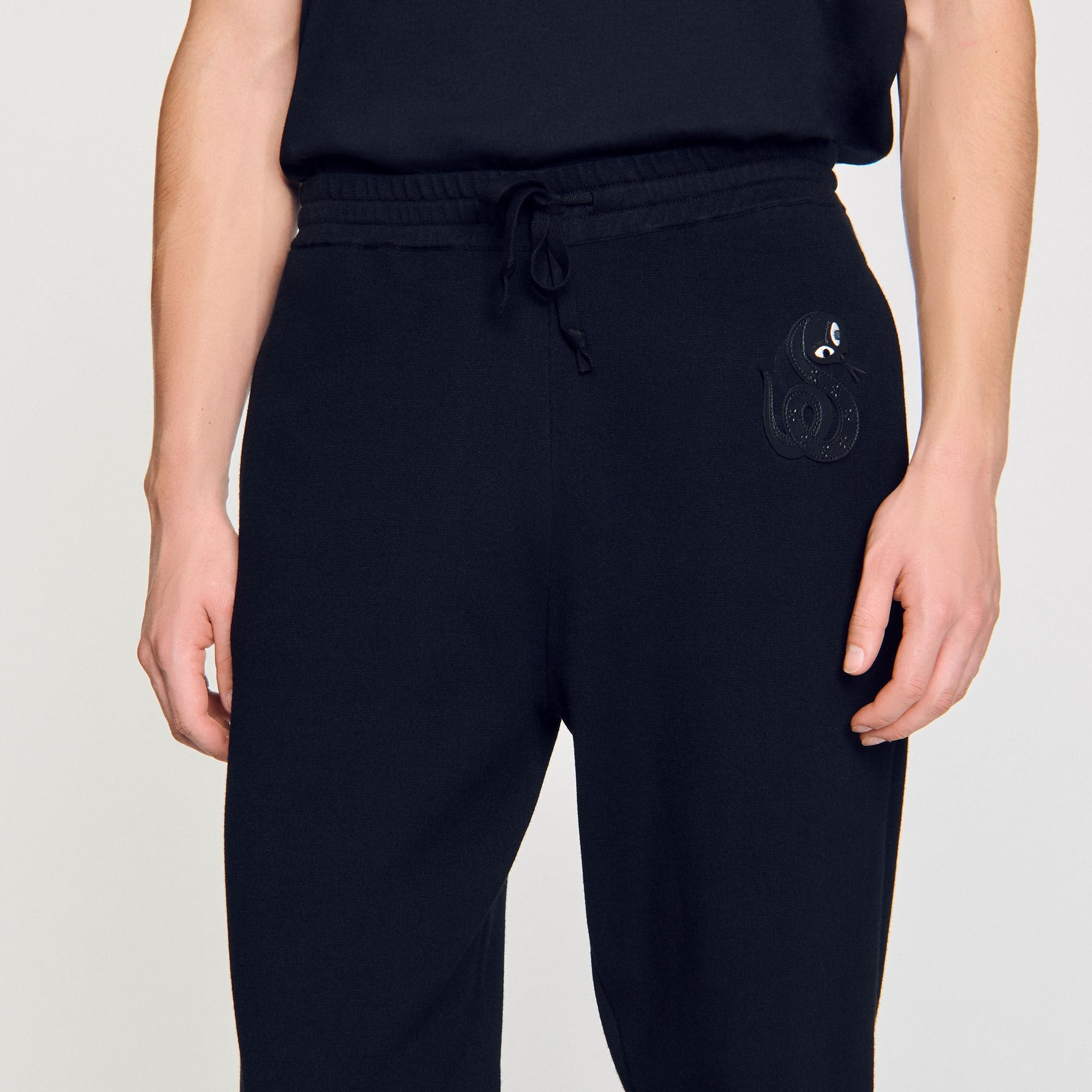 Snake jogging pants Black