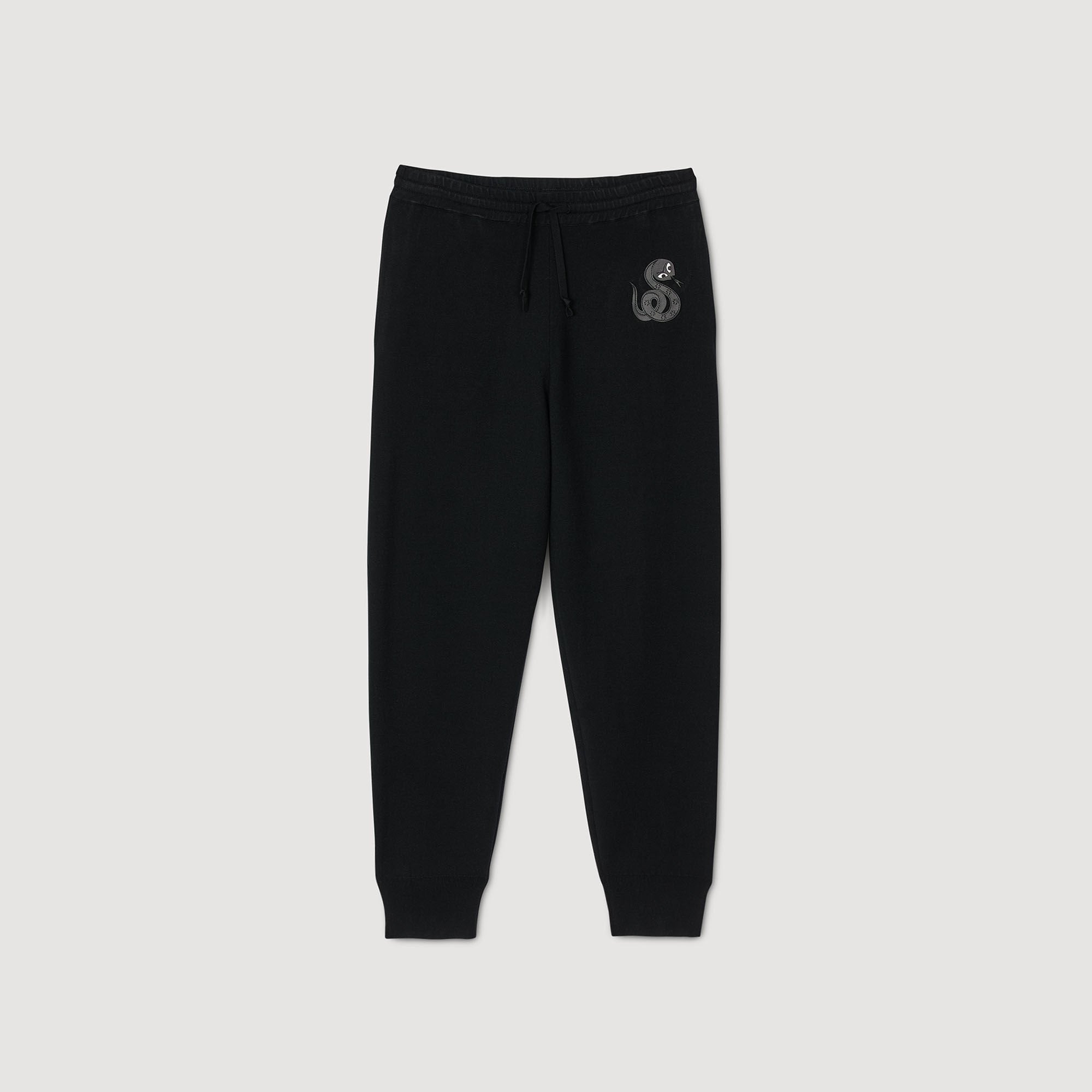 Snake jogging pants Black