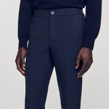 Jersey Trousers Navy Blue