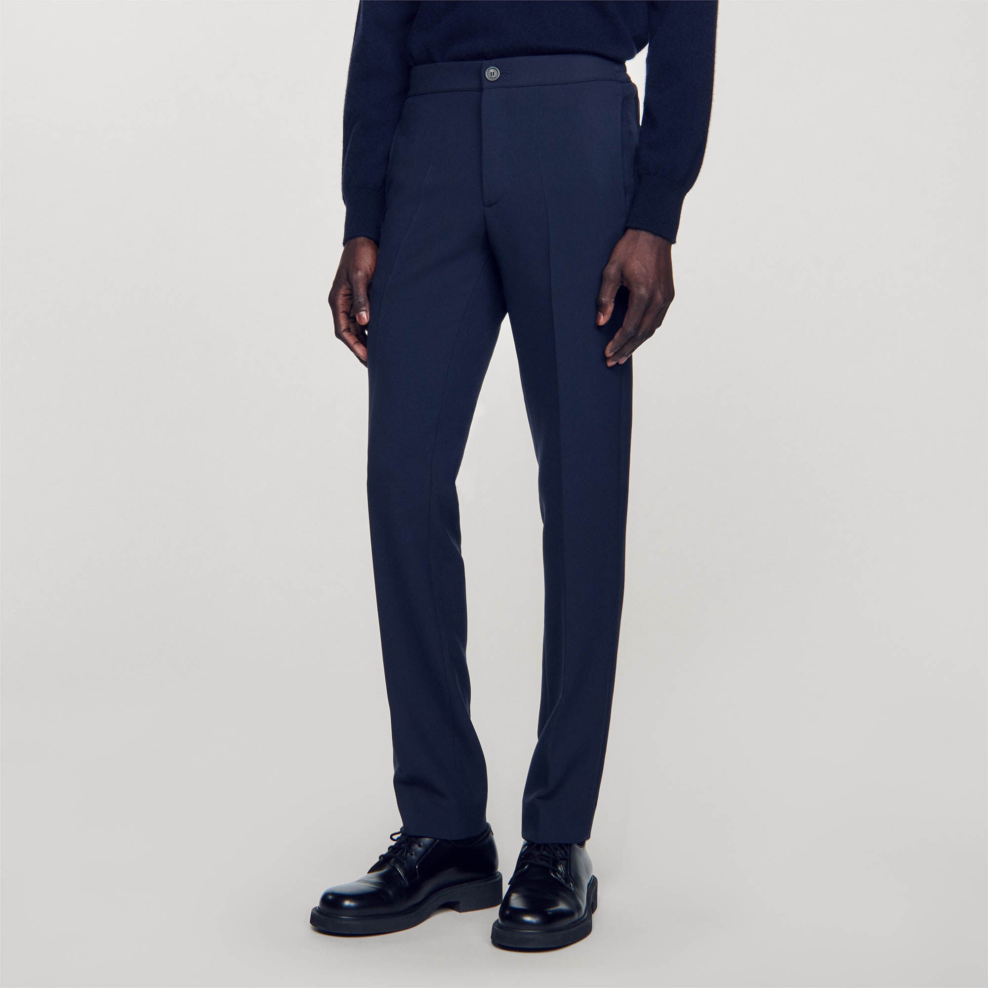 Jersey Trousers Navy Blue