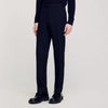 Wool Suit Trousers Navy Blue