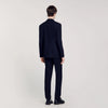 Wool Suit Trousers Navy Blue