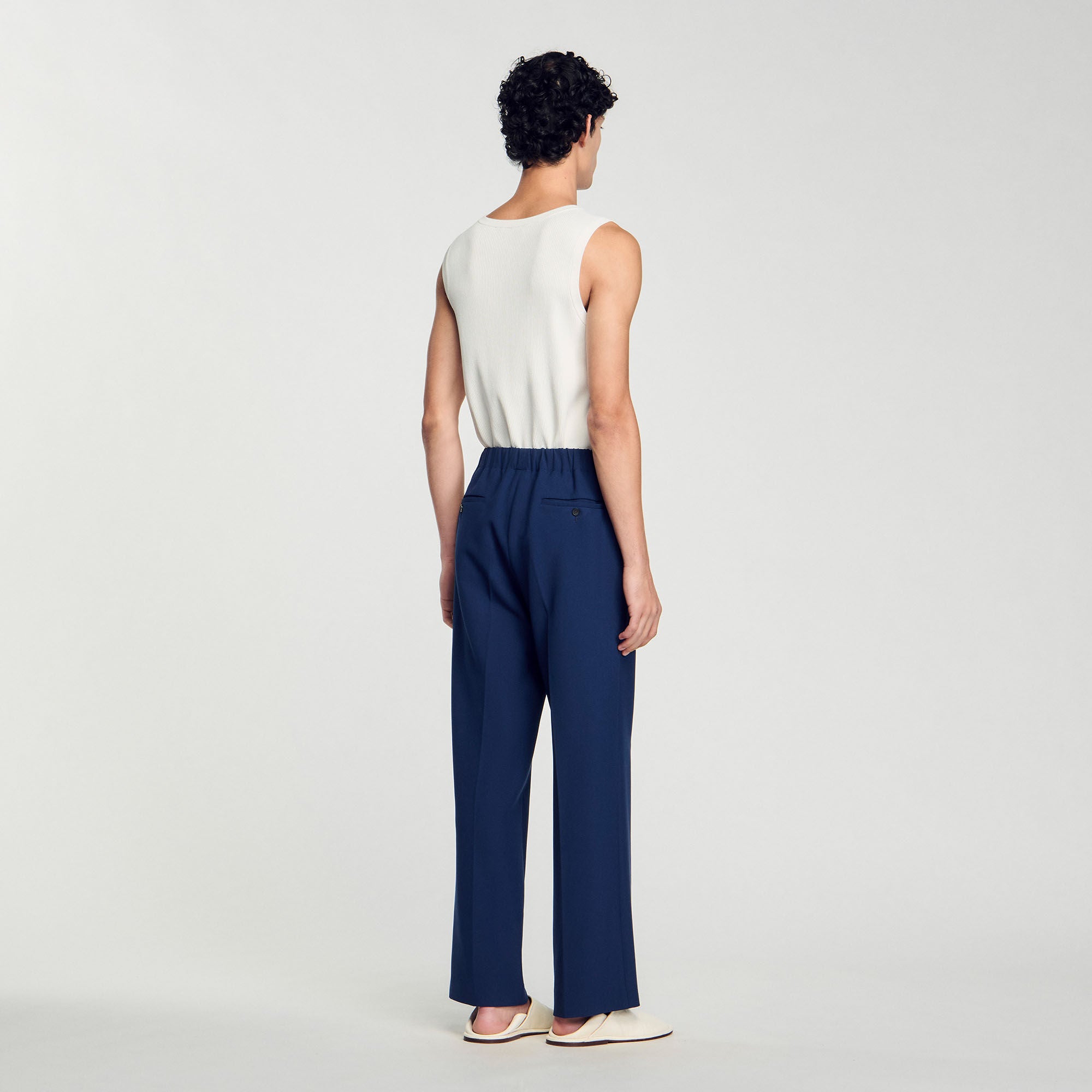 Wide-Leg Trousers Royal Blue