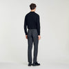 Elasticated Straight-Leg Pants Mocked Grey