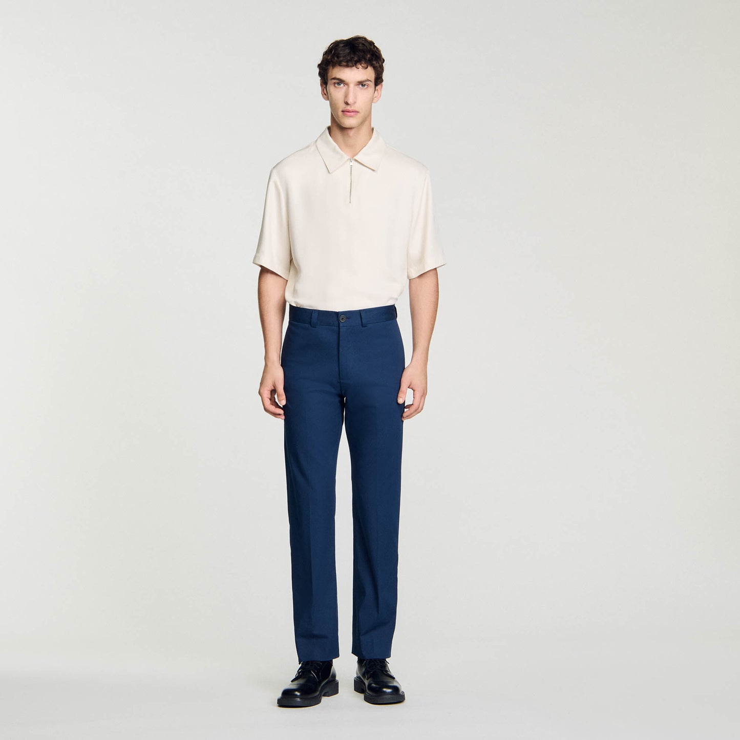 Straight-Leg Chinos Dark Navy