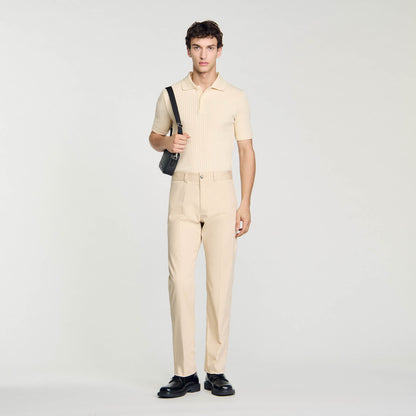 Straight-Leg Chinos Ficelle