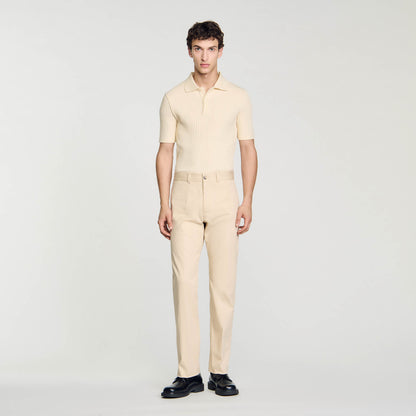 Straight-Leg Chinos Ficelle