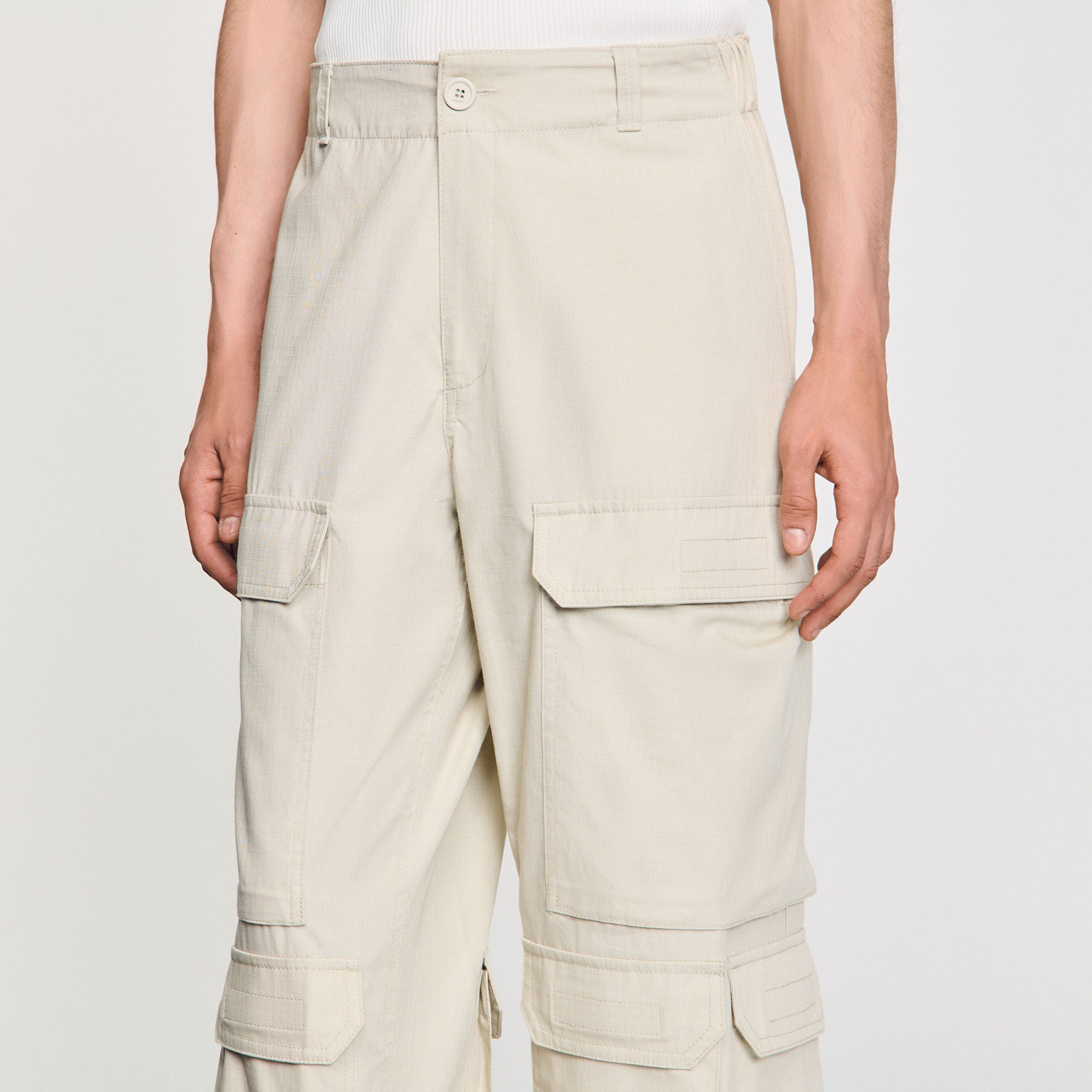 Cargo Trousers Aluminum