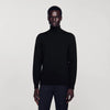 Roll Neck Wool Sweater Black