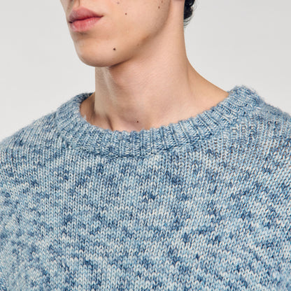 Marled Knit Jumper Sky Blue