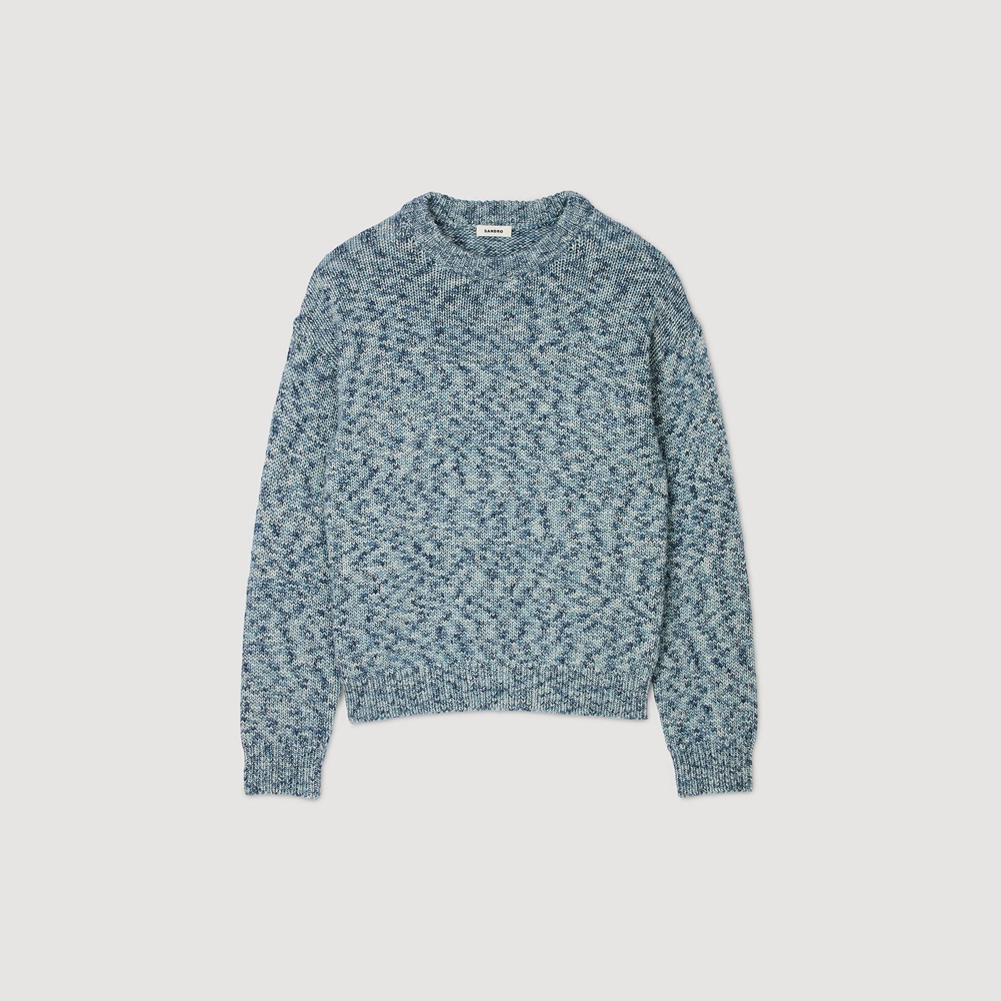 Marled Knit Jumper Sky Blue