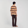 Stripes Polo Stripy Knit Polo Shirt Nut Nut