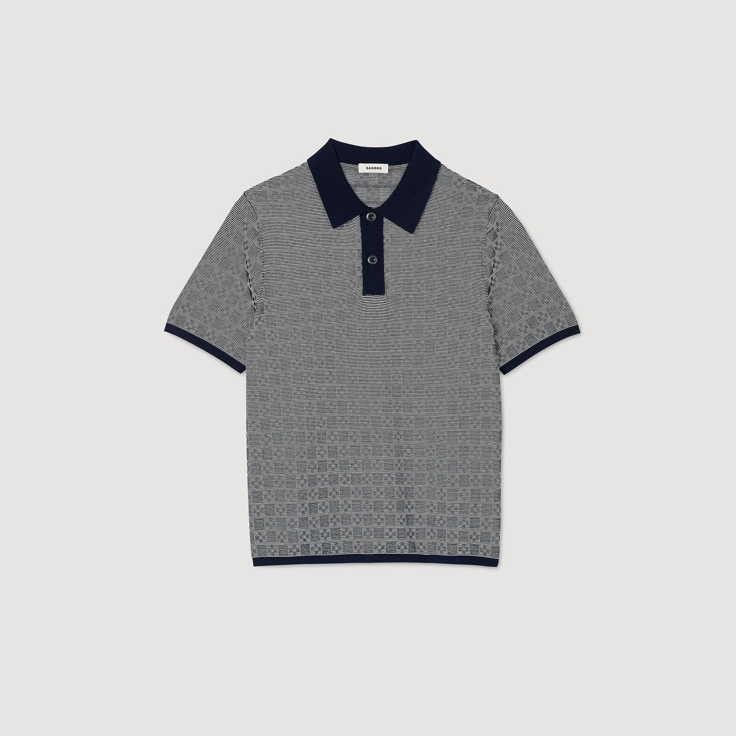 Cross Knit Polo Square Cross Polo Shirt Navyblue Navyblue